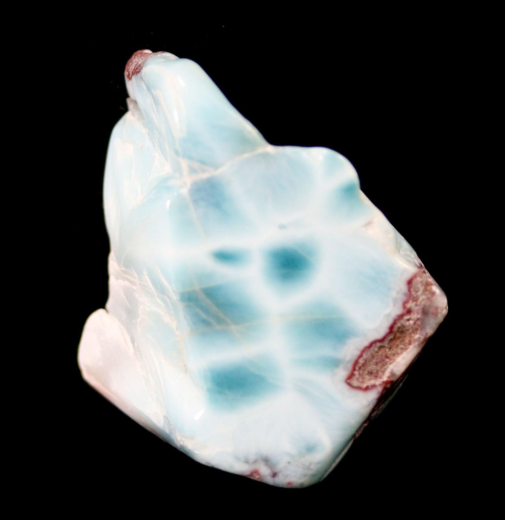 Natural Tumbled Larimar Stone Beads - Healing Crystal for Jewelry Making, Meditation & Energy Balancing - Perfect for Necklaces, Bracelets & Home Decor