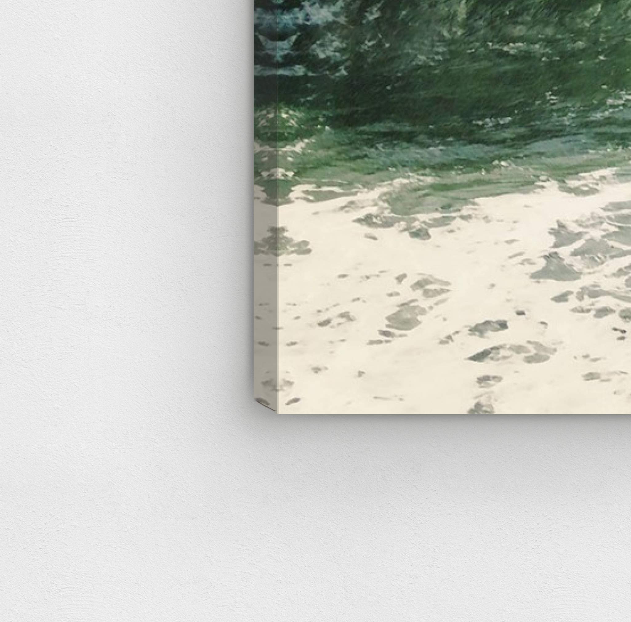 Oliver Gal Coastal Wall Art Canvas Print - 'Foam' Nautical Home Decor 24x24 Inches, Blue and Green Seascape Painting - Perfect for Beach House, Living Room or Office Wall Decor