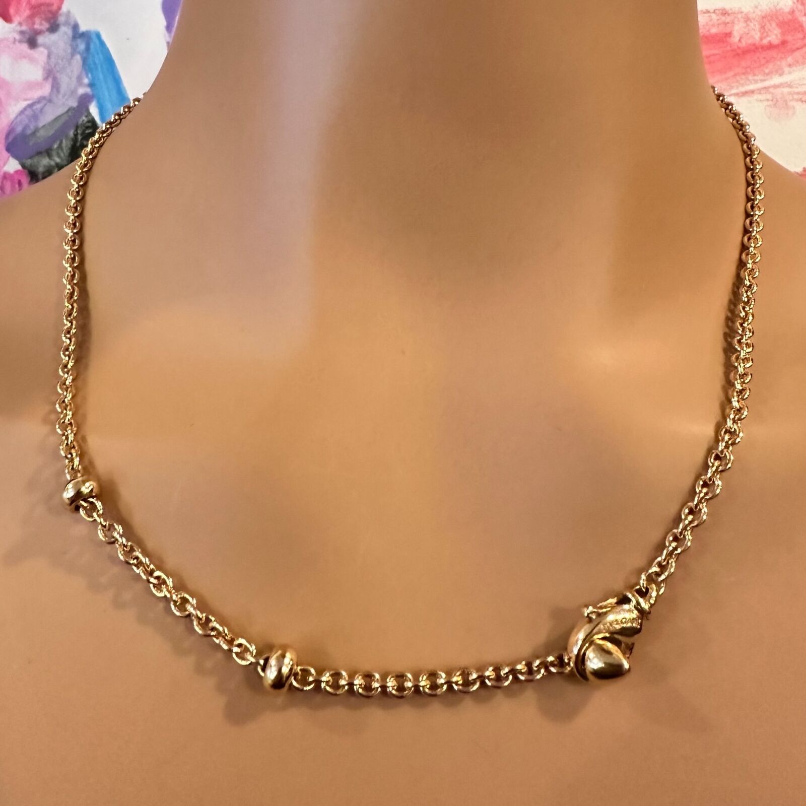 Authentic Bvlgari 18k Yellow Gold 19.5 Link Chain Necklace for Women - Luxury Italian Jewelry Gift for Anniversary, Birthday & Special Occasions