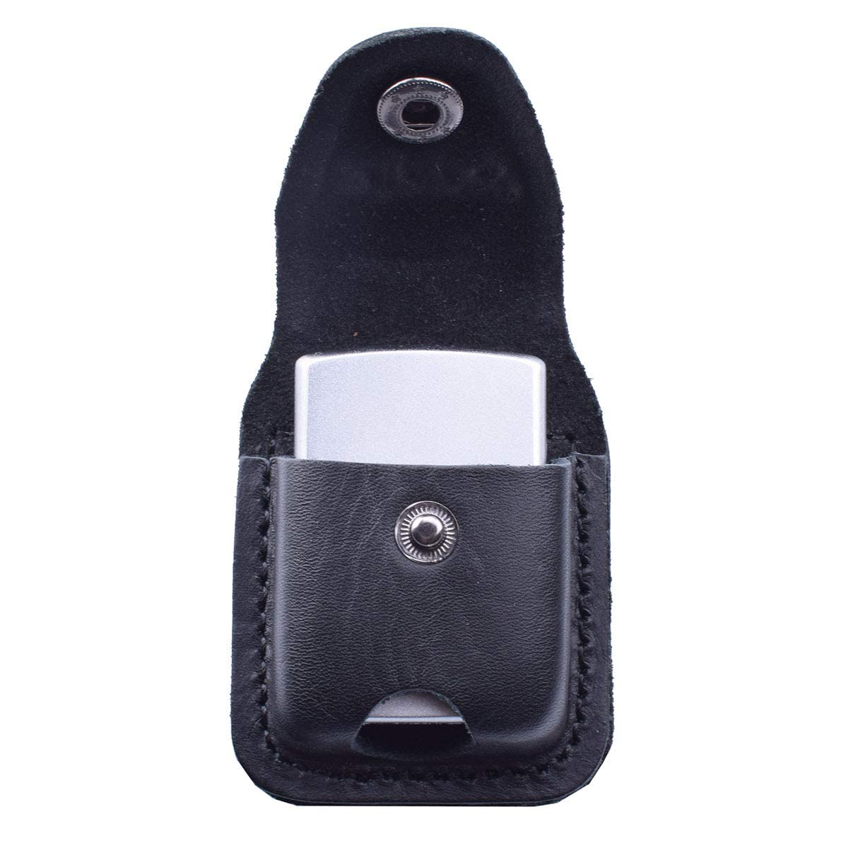 Handmade Flip Top Leather Lighter Pouch Holder Case with Belt Loop & Pocket - Perfect for Outdoor Camping, Hiking & Everyday Carry (EDC) Accessories