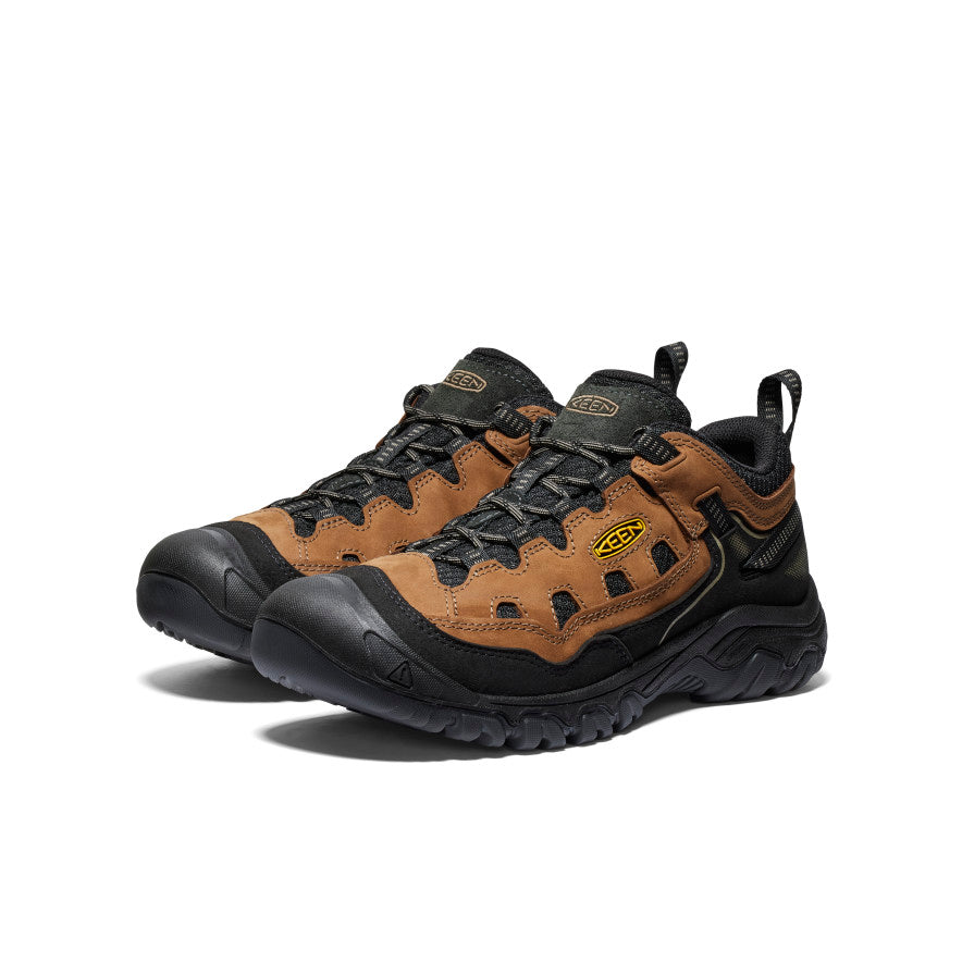 **Men's Targhee IV Vented Hiking Shoes - Bison/Golden Yellow | Lightweight & Breathable for Outdoor Adventures, Trail Running & Backpacking**