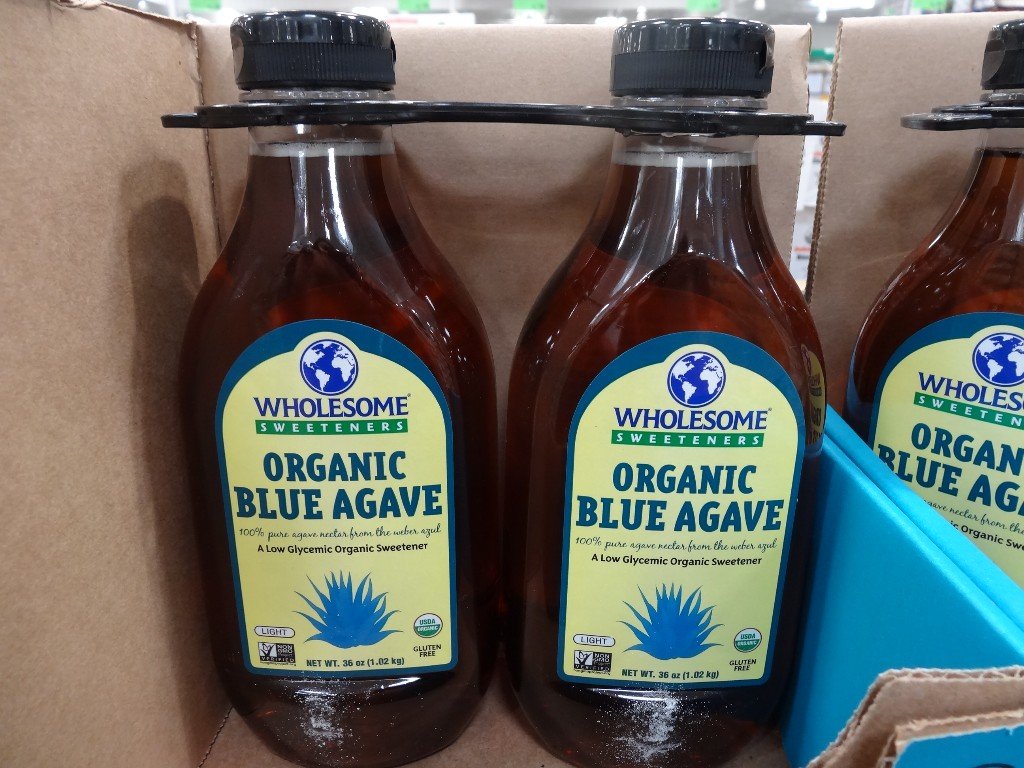 Organic Blue Agave Sweetener - 8 Bottles (4 Wholesale Lots) | Natural Sugar Substitute for Baking, Coffee & Healthy Recipes | USDA Certified, Vegan & Gluten-Free