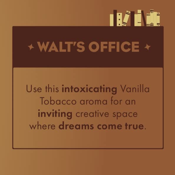 Walt's Office Room Spray (4 oz) - Air Freshener & Deodorizer with Fragrant Pipe Tobacco & Vanilla Scent - Inspired by Walt Disney's Office | Perfect for Home, Office & Gift Giving