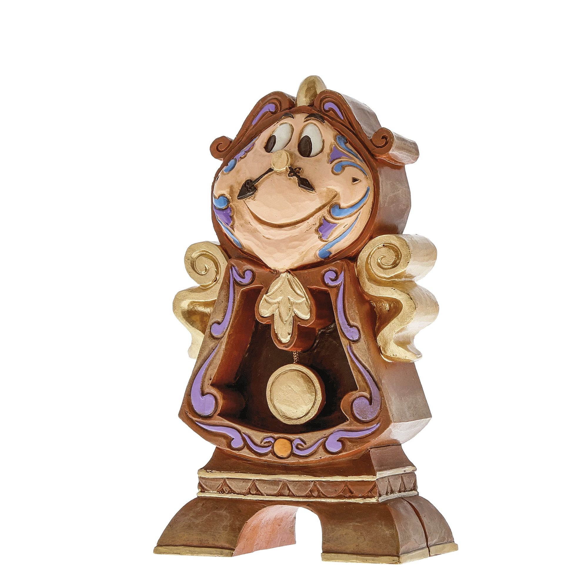 Cogsworth Figurine - Disney Beauty and The Beast Collectible Clock Character Statue - Perfect for Disney Fans, Home Decor, and Movie Memorabilia Collections