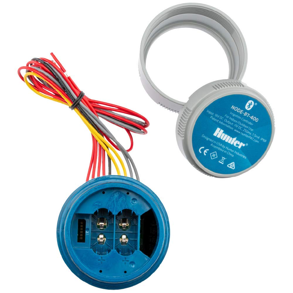 Hunter Company Node-BT Wireless Bluetooth Irrigation Controller - Battery Operated Smart Watering System for Lawns & Gardens (DC Solenoid Not Included) | Perfect for Remote Yard Management & Vacation Home Maintenance