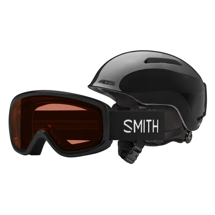 Smith Glide Junior MIPS Helmet with Snowday Combo 2025 - Kids' Ski & Snowboard Safety Gear for Winter Sports Adventures