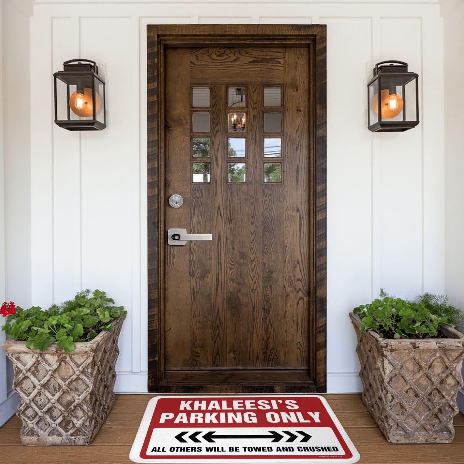 Khaleesi's Parking Only Doormat - Funny Western Home Decor Rug with Sayings, 25.6x35.4 Inch (65x90cm) - Perfect for Game of Thrones Fans & Western Style Entryway Decor