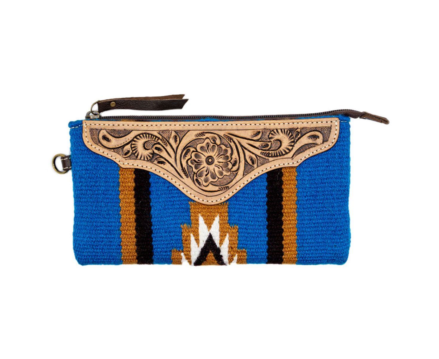 Elegant Saddle Blanket Clutch - Western Style Leather Crossbody Bag for Women - Perfect for Rodeo, Concerts & Everyday Use