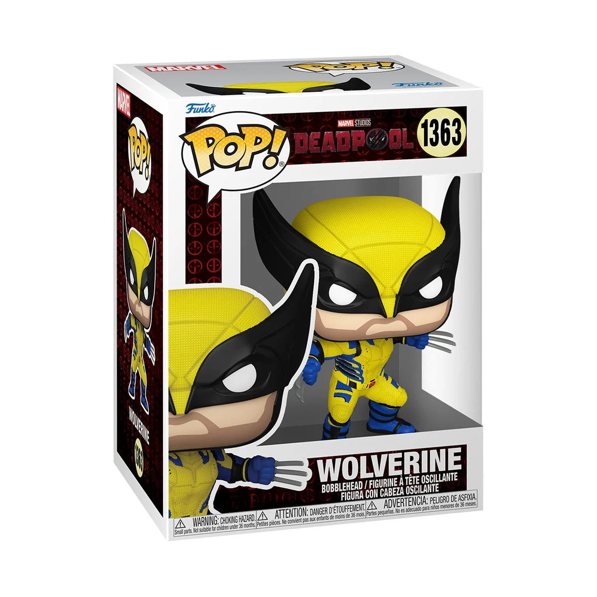 Deadpool & Wolverine Funko Pop! Vinyl Figure #1363 - Marvel Collectible Action Figure for Comic Fans, Movie Lovers & Gift Giving