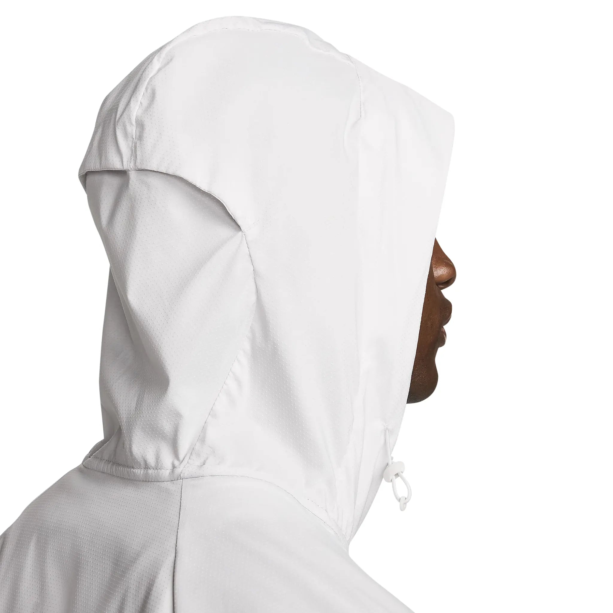 Nike Repel Packable Windrunner Jacket - Waterproof Lightweight Hooded Raincoat for Men & Women (White/Blue) - Perfect for Hiking, Running & Outdoor Adventures