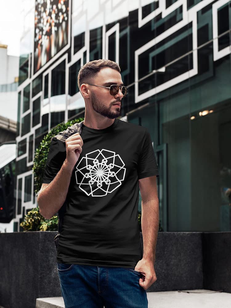 Armenian Style Rose Print Men's T-Shirt - Casual Wear for Street Style & Everyday Outfits