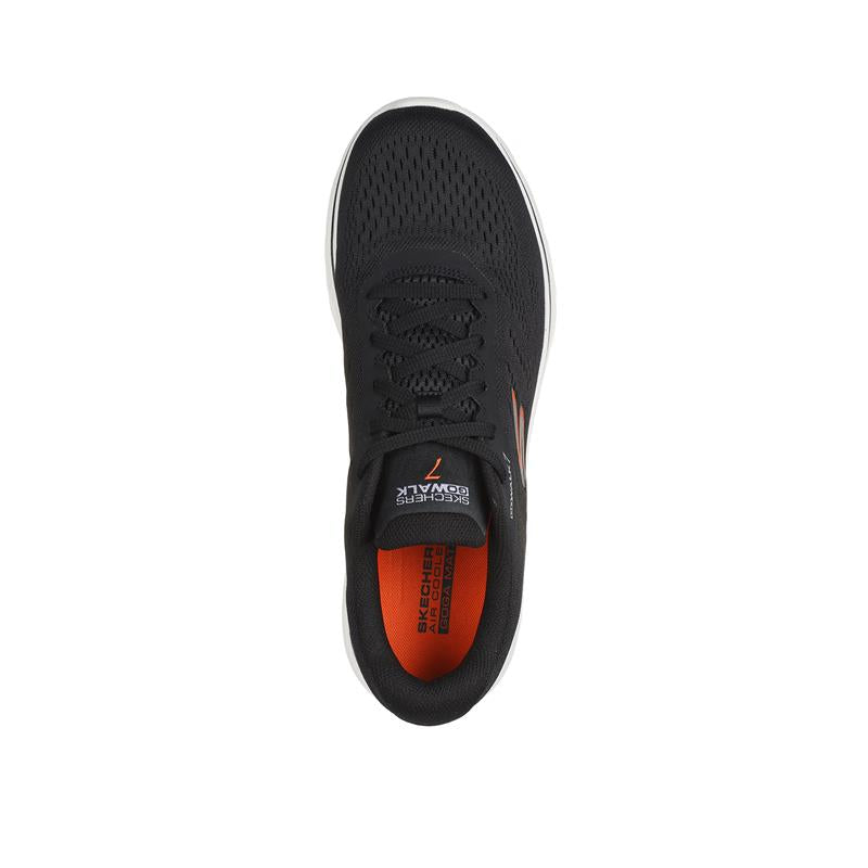 GO WALK 7 Comfortable Slip-On Walking Shoes for Men & Women - 216639/BKOR - Perfect for Travel, Work & Everyday Wear