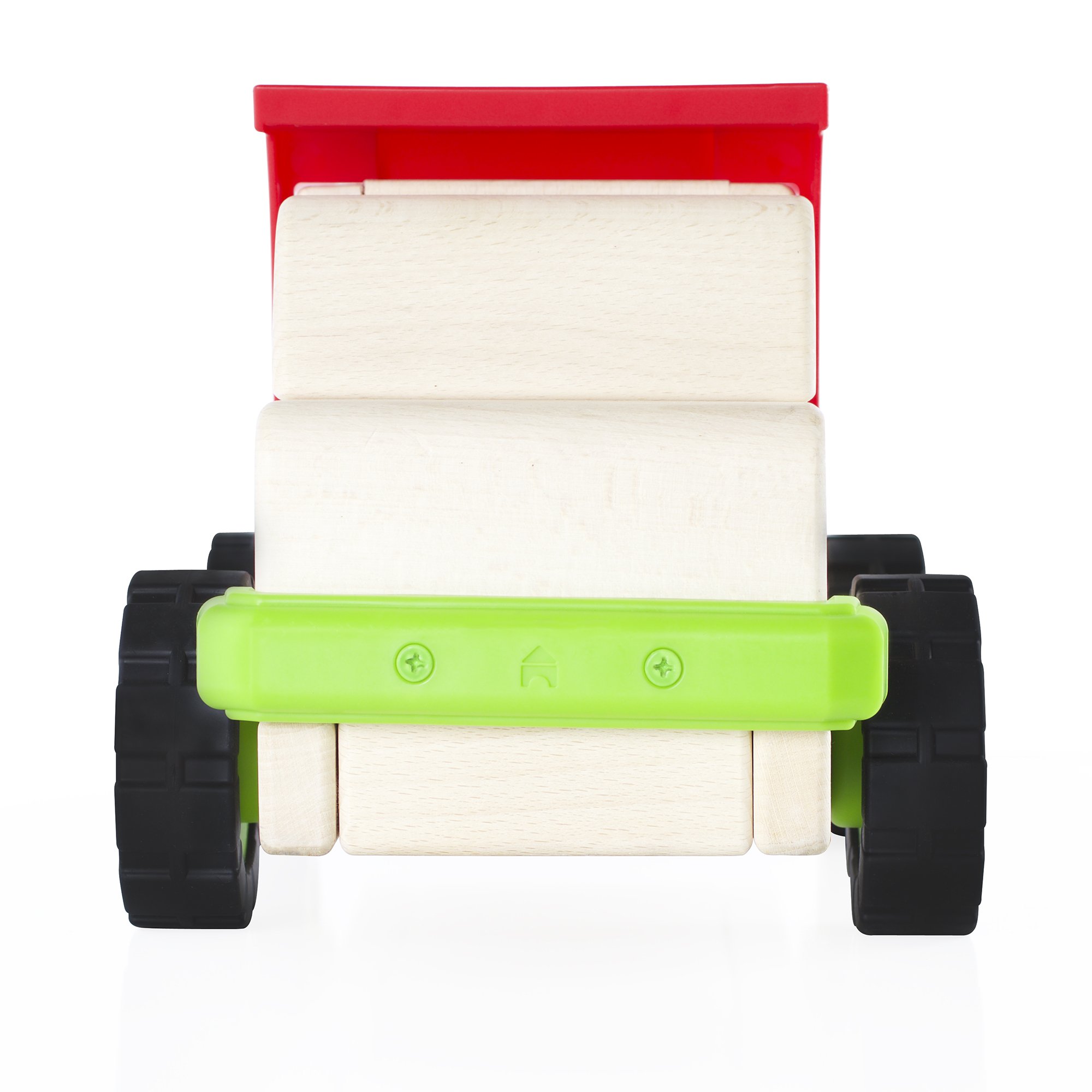 Guidecraft Block Science Big Pretend Play Dump Truck - Natural Wooden Educational Toy for Toddlers | STEM Learning Toy, Construction Block Play Vehicle | Perfect for Preschool Classroom & Indoor Playtime