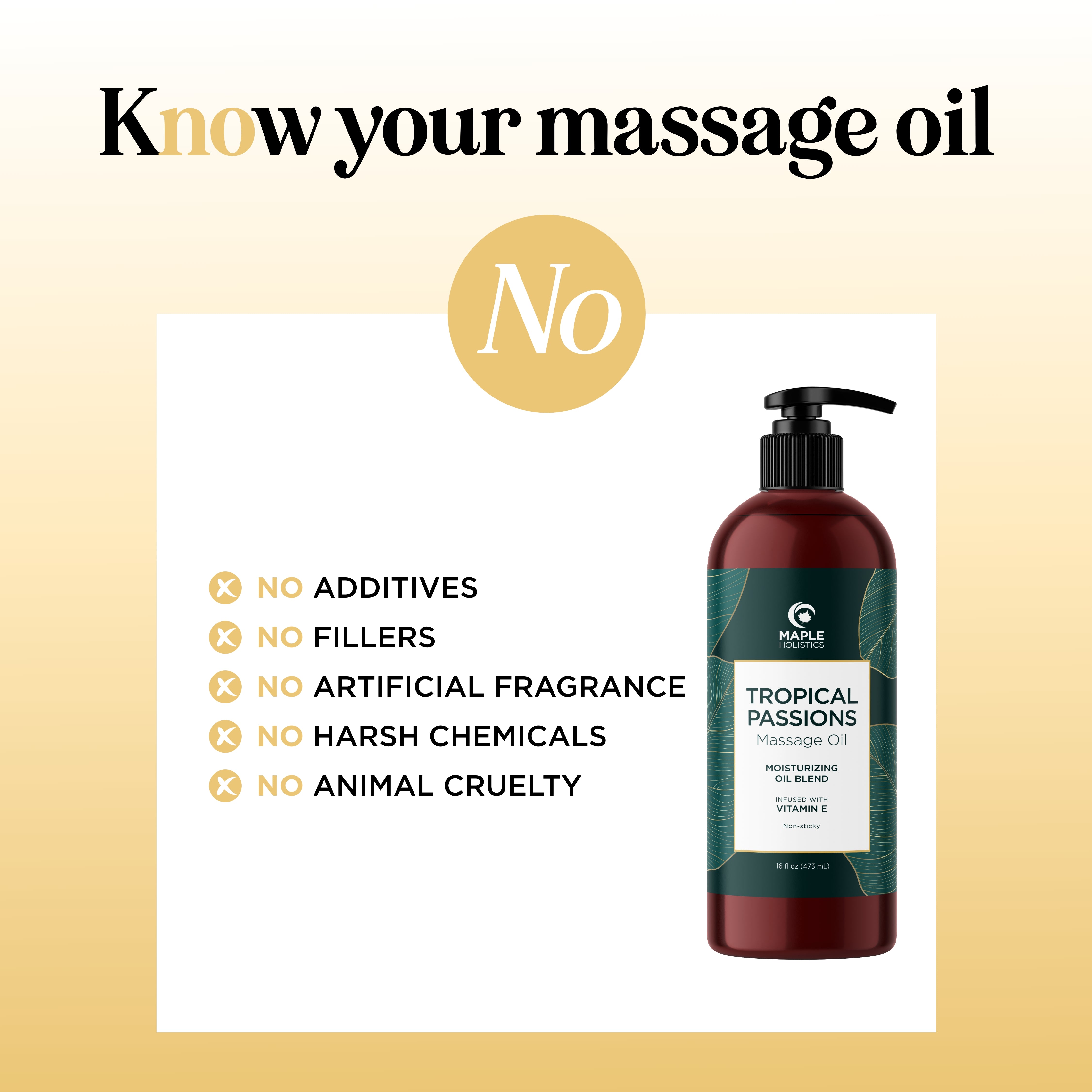Tropical Passions Massage Oil - Relaxing & Sensual Coconut Scented Body Massage Oil for Couples - Perfect for Romantic Evenings & Spa Nights at Home