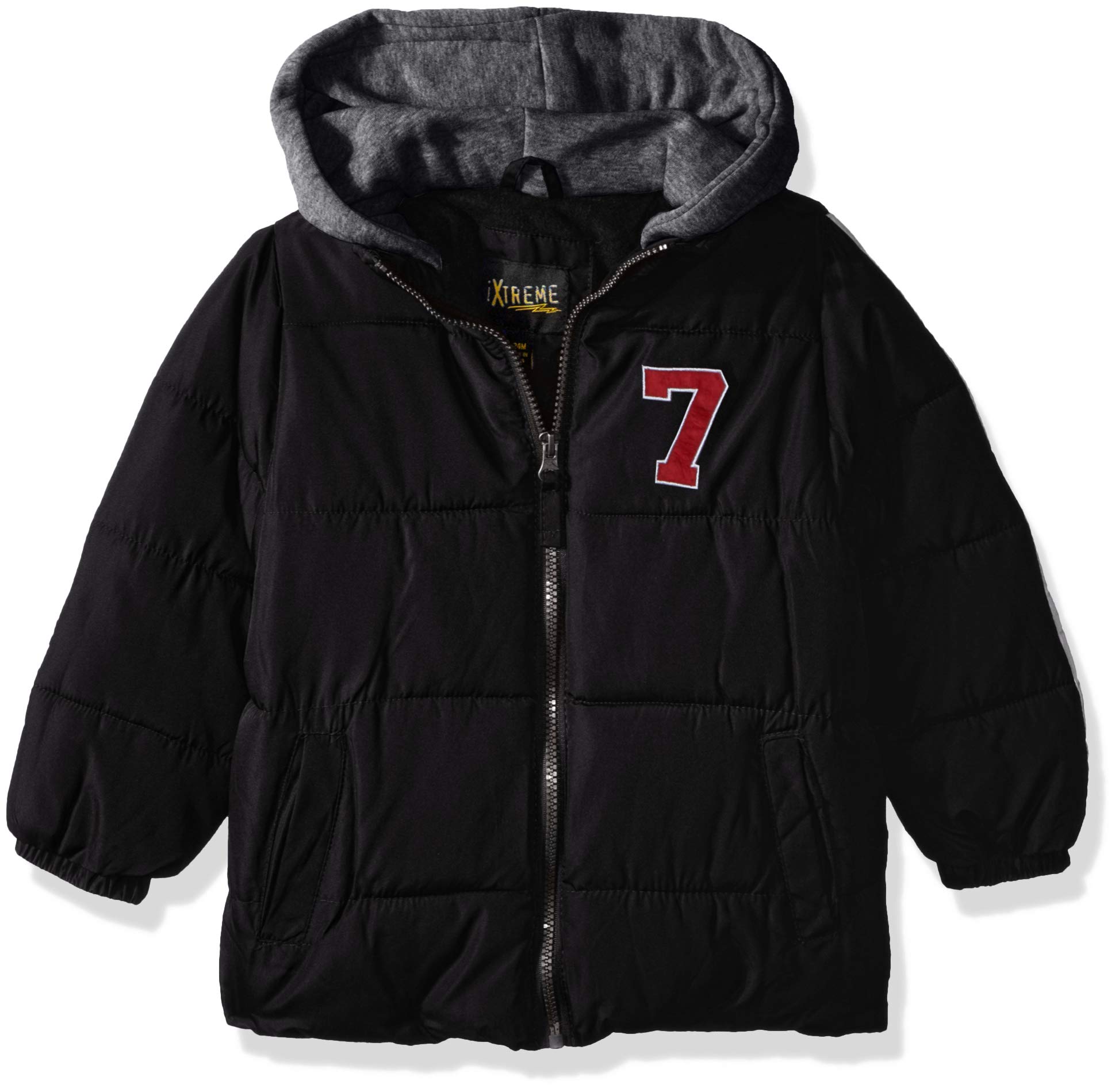 iXtreme Baby Boys Winter Puffer Jacket with Fleece Hood - Warm Cozy Outerwear for Toddlers - Perfect for Snow Play, Outdoor Adventures & Cold Weather Protection