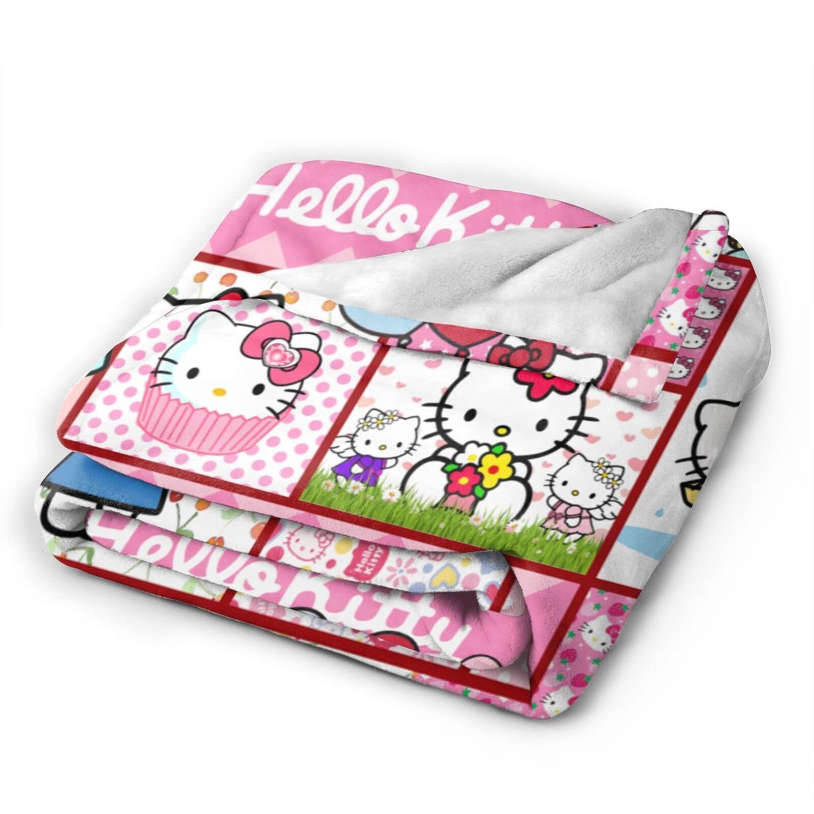 Ultra-Soft Kawaii Flannel Fleece Throw Blanket for Kids & Adults - 60