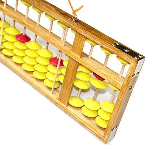 13-Column Wooden Chinese Abacus - Large Non-Slip Soroban Math Tool (58cm) for Kids Learning & Education | Home Schooling & Montessori Classroom Supplies