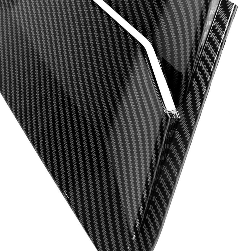 2PCS Rear Side Window Louvers for Nissan Altima 2019-2022 - Carbon Fiber Style Air Vent Scoop Shades - Racing Accessories for Car Decoration & Sun Protection - Perfect for Street Racing & Summer Driving