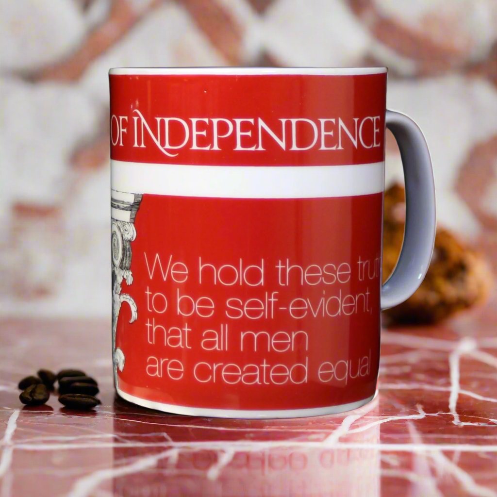 National Archives Declaration of Independence Coffee Mug - Historic Replica Collectible Cup for Tea & Coffee Lovers - Perfect for Home, Office & History Enthusiasts