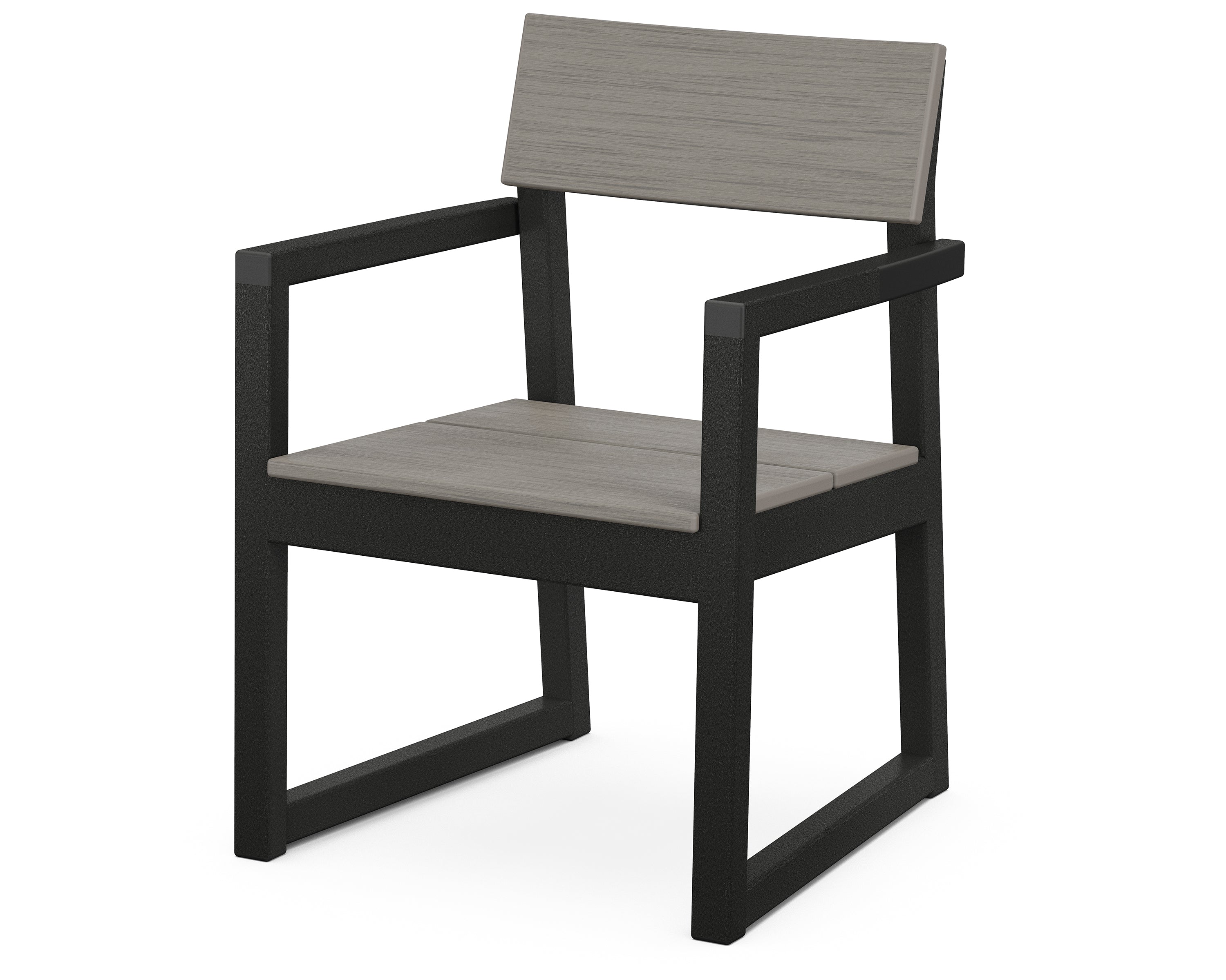 POLYWOOD EDGE Dining Arm Chair – Weather-Resistant Outdoor & Indoor Dining Chair for Patio, Deck, or Kitchen – Durable & Comfortable Seating Solution