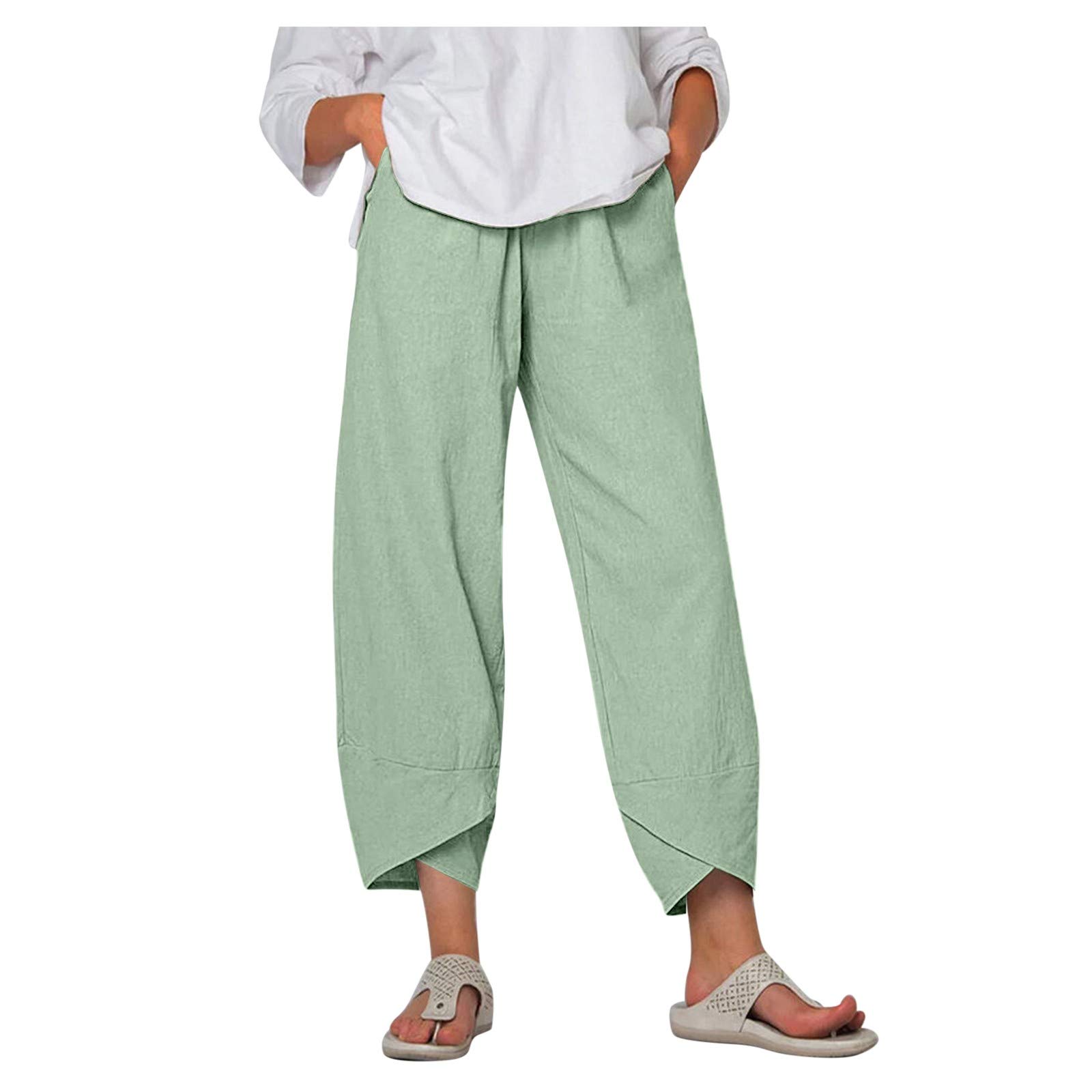 ahiihe Women's Plus Size Loose Fit Workout Sweatpants - Wide Leg Lounge Pants with Pockets for Yoga, Running & Casual Wear