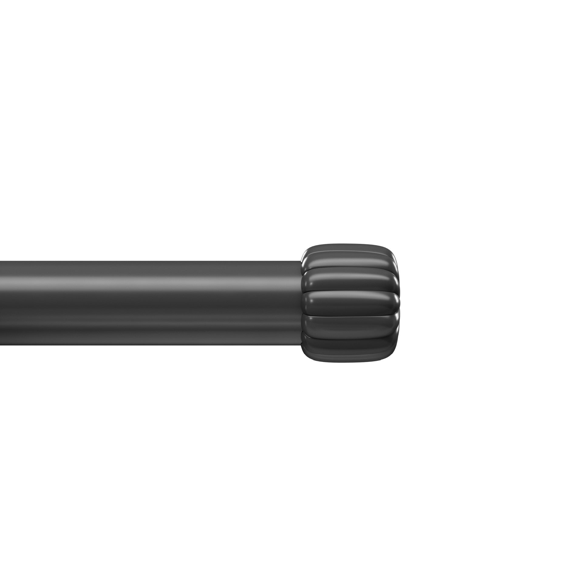 Cleo Curtain Rod - Adjustable Tension Window Curtain Rod for Home Decor, Black (28-48 inches) - Perfect for Living Room, Bedroom, and Office Windows
