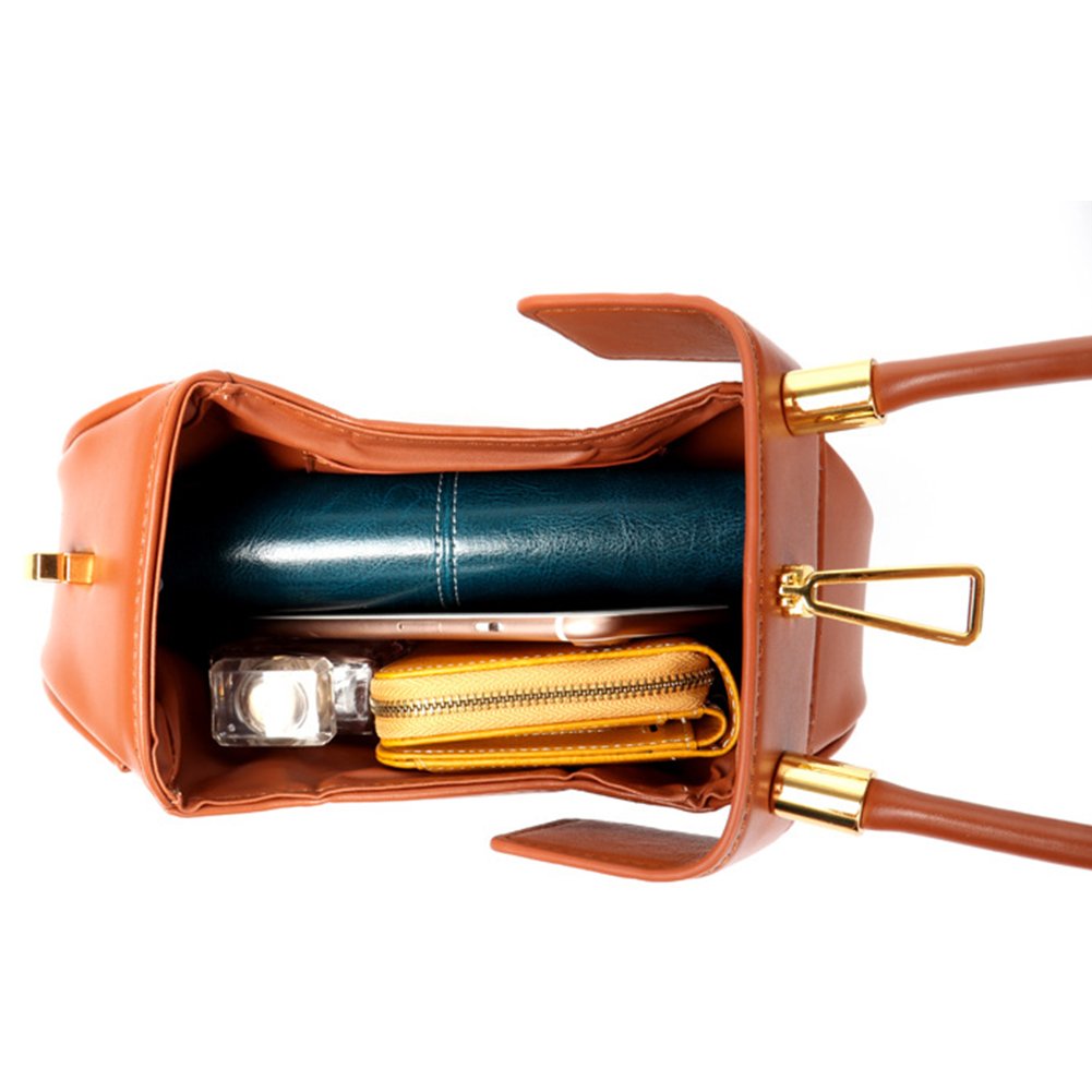 Stylish Retro Genuine Leather Handmade Women's Satchel Handbag - Small Fashionable Purse for Shopping, Dating & Daily Use (Black)