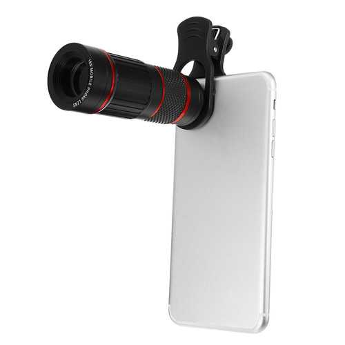 18X Zoom Optical Telescope Camera Lens with Manual Focus - Telephoto Lens for Smartphones & Tablets - Perfect for Bird Watching, Stargazing, and Long-Distance Photography