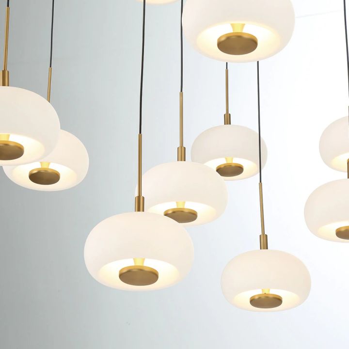 31-Light Round LED Chandelier - Modern Crystal Ceiling Light Fixture for Dining Room, Bedroom, Living Room & Entryway