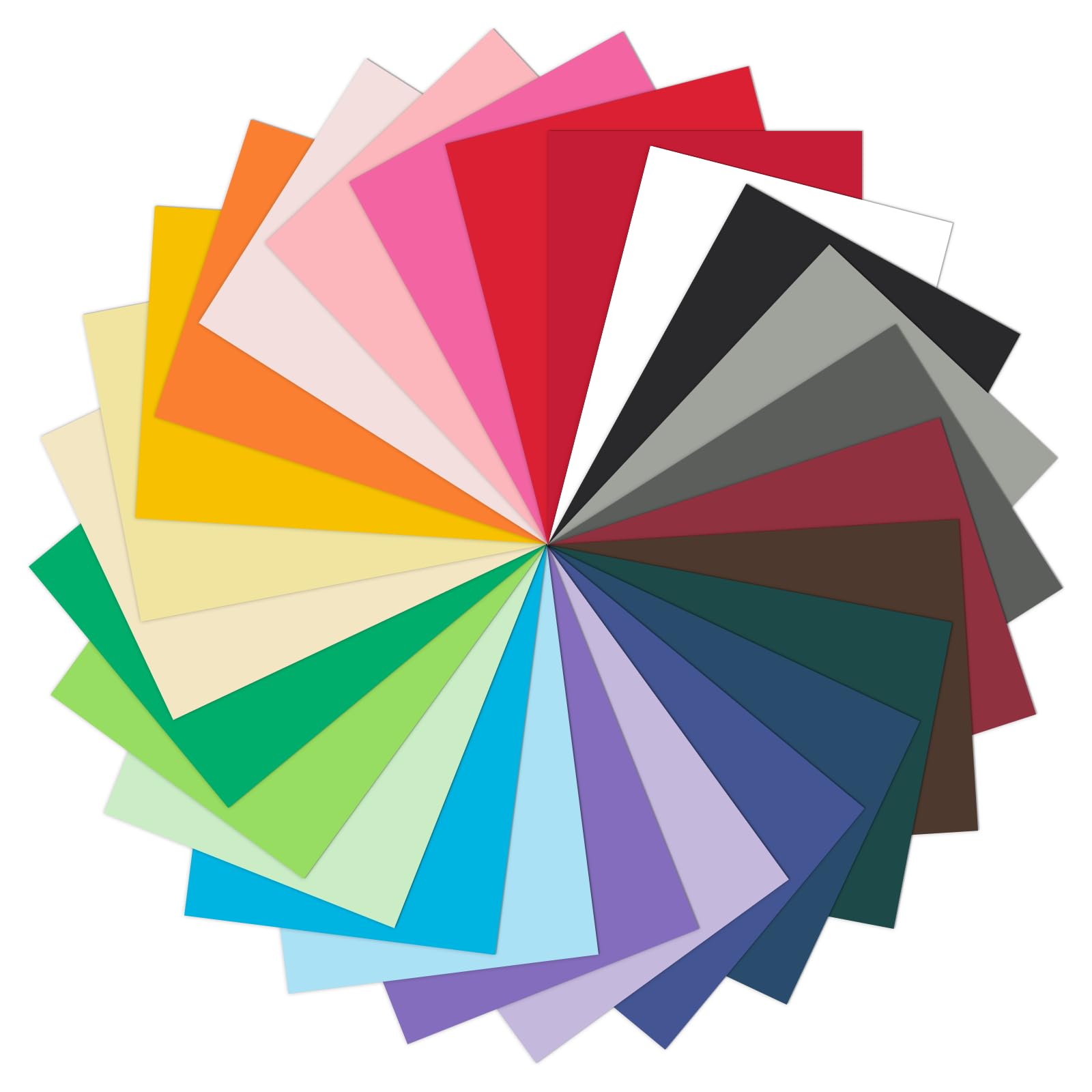 Goefun 25-Color Assorted Cardstock Paper - 8.5 x 11 Inch, 80lb Thick Colored Printer Paper for Crafts, Scrapbooking, DIY Projects & School Art Supplies | Vibrant Construction Paper for Card Making, Invitations & Classroom Activities