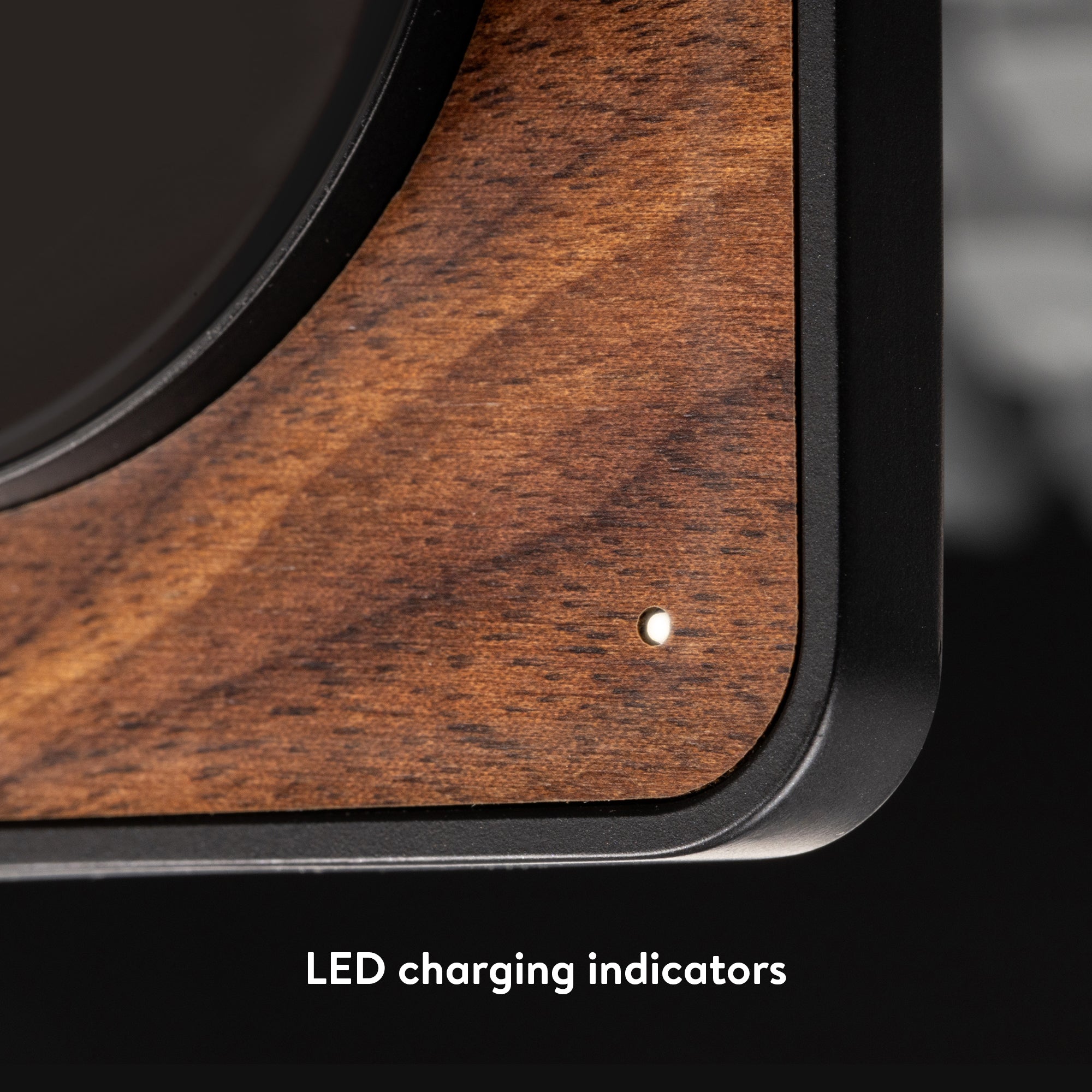 Qi2 Fast Wireless Charging Pad for iPhone 15/14/13/12, Samsung Galaxy S23/S22 - Walnut Wood Stand with 15W Power - Perfect for Home, Office & Nightstand Charging
