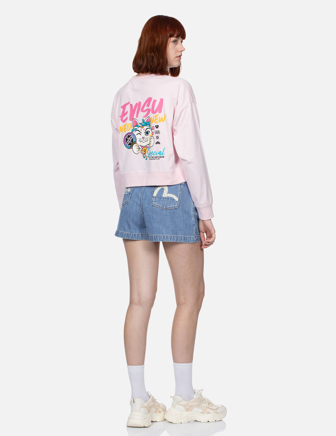 Stylish Seagull & Logo Print Denim Shorts for Women - Trendy High Waist Distressed Denim Shorts - Perfect for Summer, Beach, and Casual Outfits