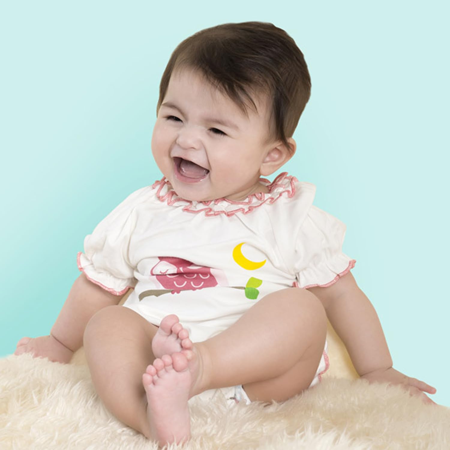 Babysoy Newborn Baby Girl Summer Princess Bubble Romper Onesie - Lightweight & Breathable Infant Summer Outfit for 0-24 Months | Perfect for Playdates, Beach Trips & Family Photos