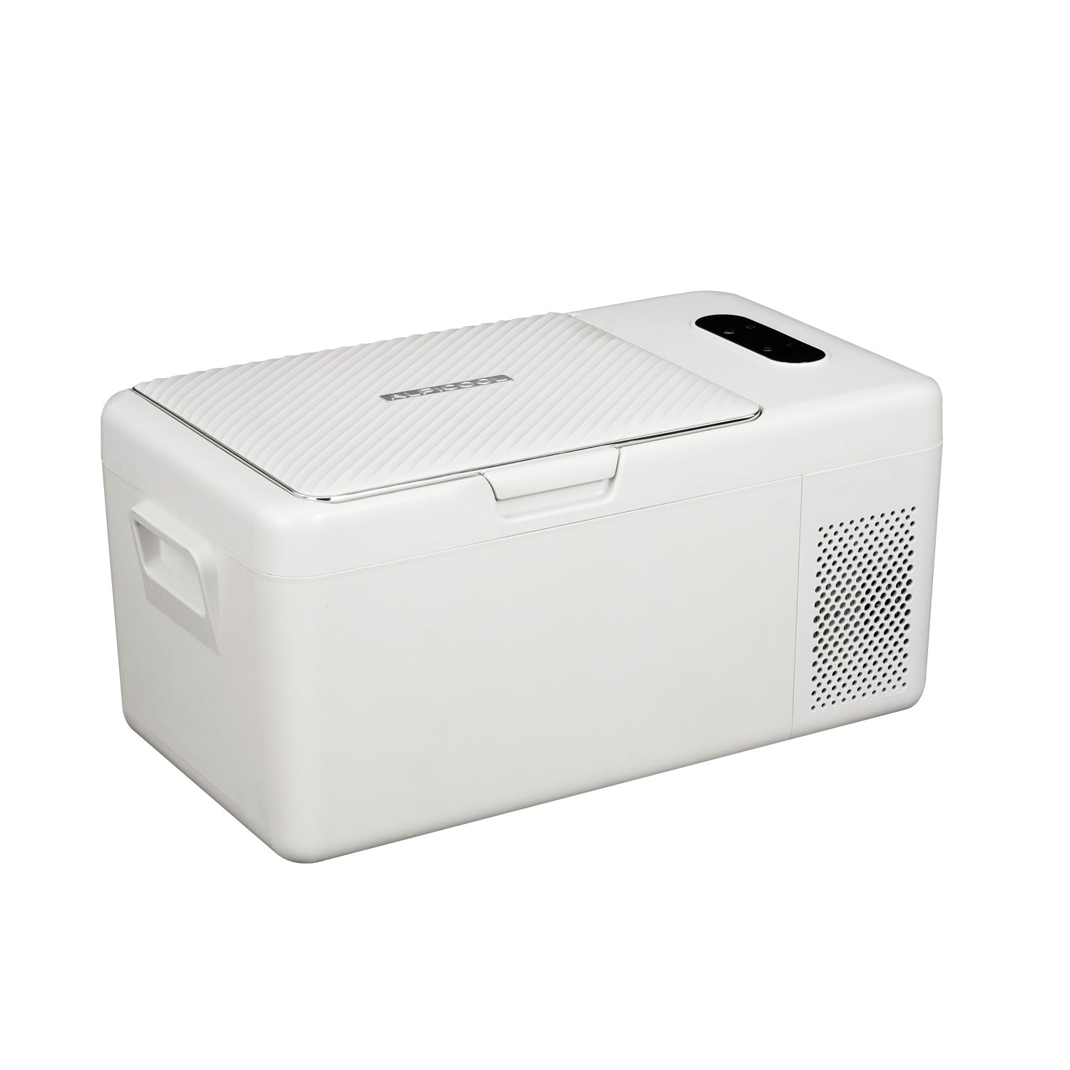 Alpicool S15 12V Portable Car Refrigerator - 15 Quart Compact Freezer for Road Trips, Camping & Tailgating - White Mini Fridge for Cars, Trucks & RVs