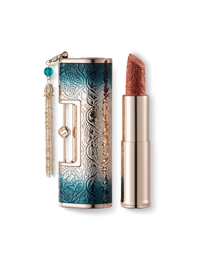 Blooming Rouge Love Lock Engraved Lipstick - Long Lasting Matte Finish, Vegan & Cruelty Free - Perfect for Valentine's Day Gifts, Date Nights & Special Occasions