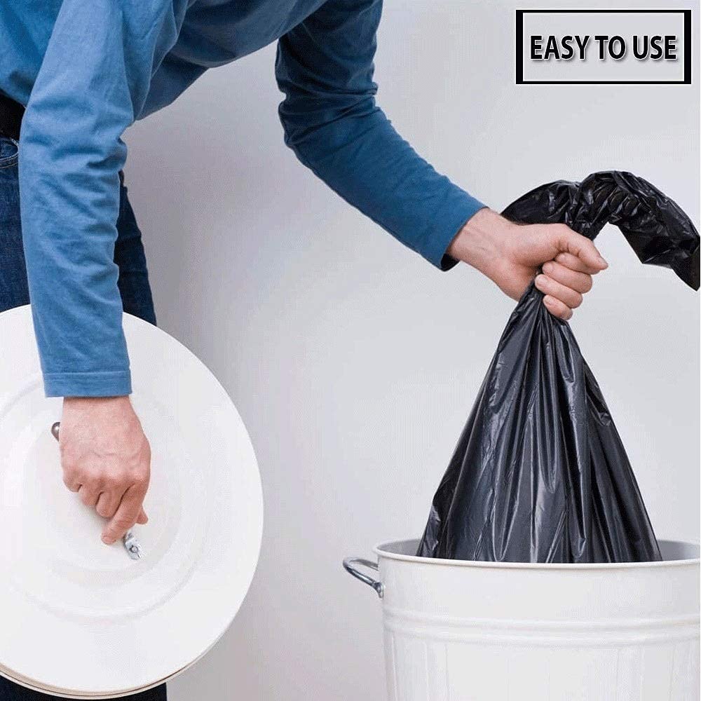 Heavy-Duty 33-39 Gallon Trash Can Liners - 250 Bulk Contractor Garbage Bags (33