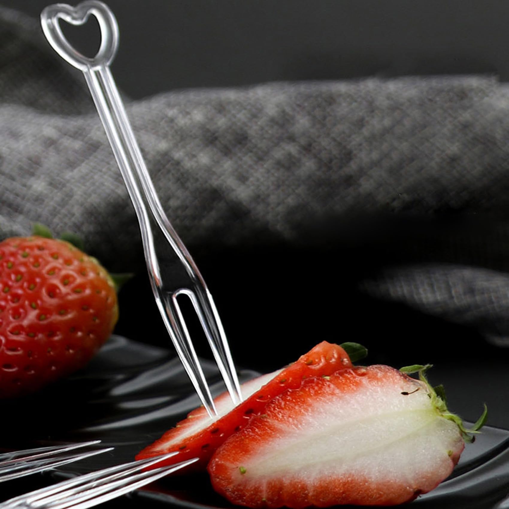 1000PCS Disposable Black Plastic Forks - Mini Cocktail & Dessert Forks for Fruits, Cheese, Cakes, Snacks - Perfect for Parties, Picnics, Catering & Tastings