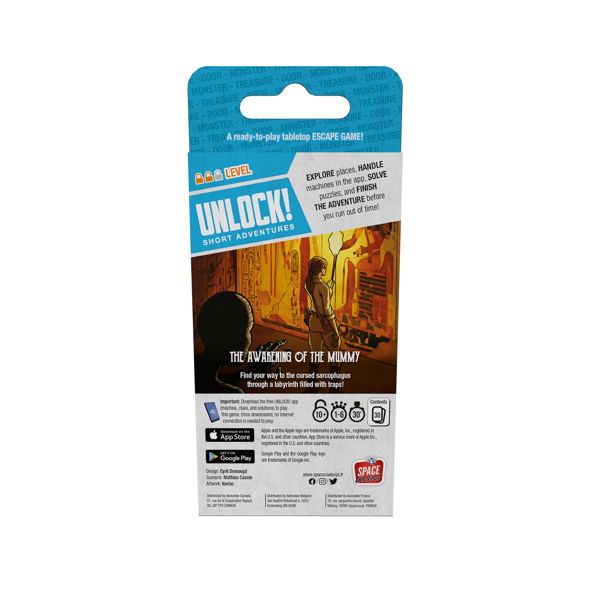 UNLOCK! Short: The Awakening of the Mummy - Escape Room Board Game for Family Game Night & Team Building Activities