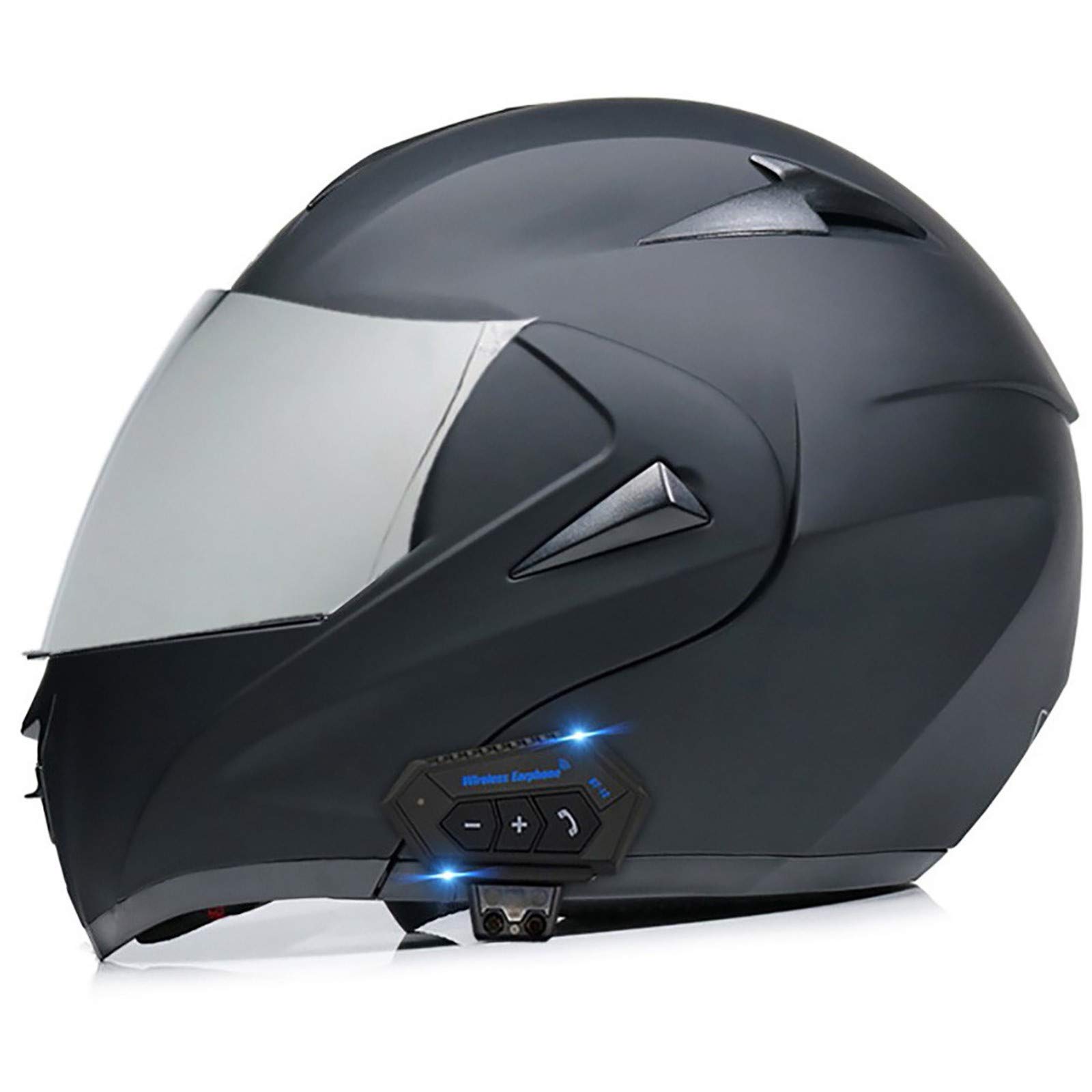 DOT Approved Motorcycle Bluetooth Helmets - Full Face Flip Up Modular Helmets with Dual Visors for Men & Women | Perfect for Commuting, Touring & Adventure Riding