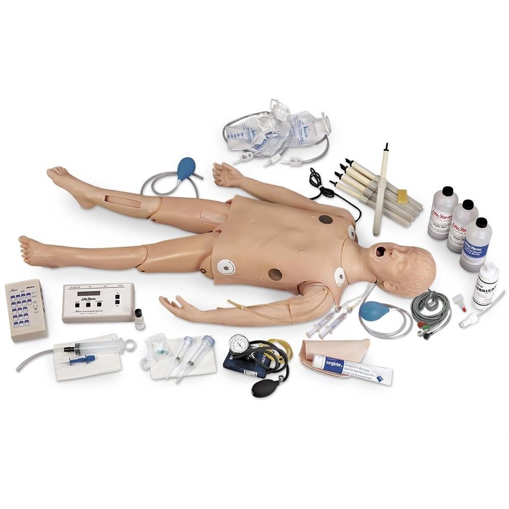 Deluxe Child CRiSIS™ Training Manikin with ECG & Advanced Airway Management - Perfect for Pediatric CPR, First Aid & Emergency Medical Training