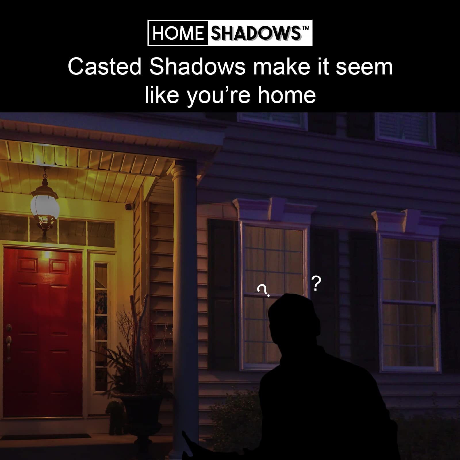 Attendance Simulator - Smart DIY Home Security System with Shadow Projection to Deter Burglars - Motion-Activated Safety Light for Houses & Apartments - Perfect for Vacation Homes, Nighttime Protection & Peace of Mind