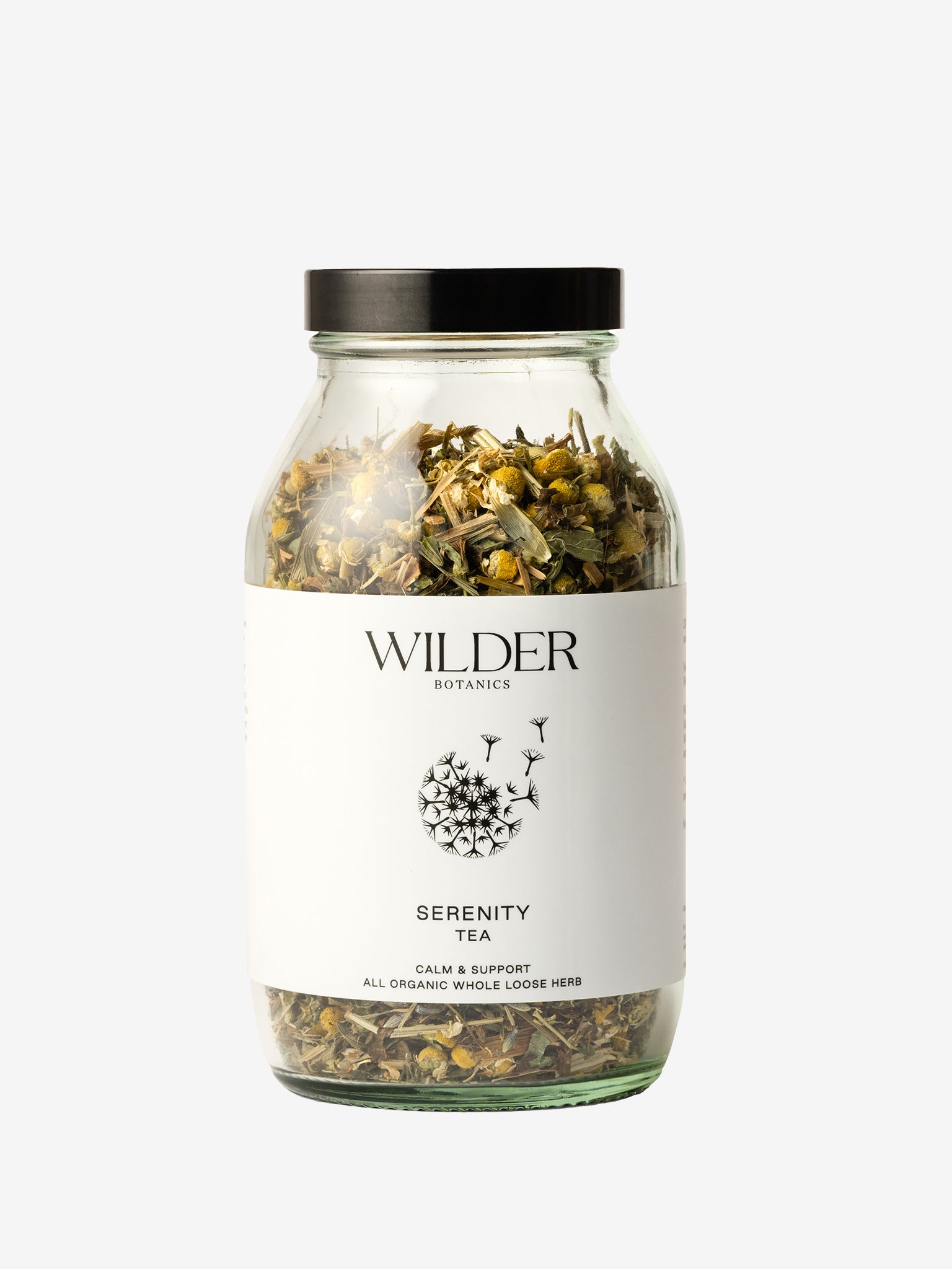 Wilder Botanics Organic Herbal Tea Infusion - Serenity Blend | Relaxing Chamomile & Lavender | Perfect for Stress Relief & Evening Relaxation
