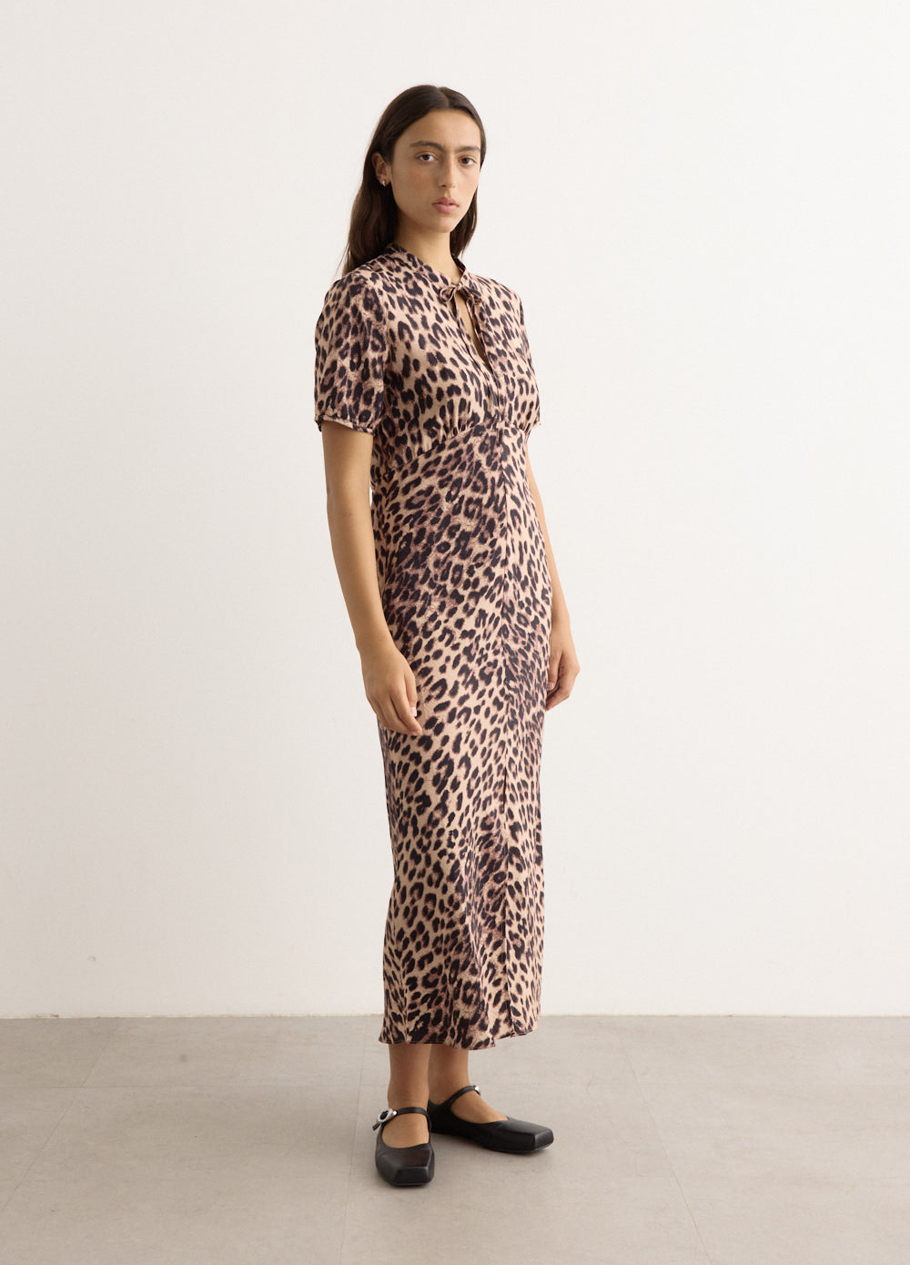 Anneliek Brown Leopard Print Dress C1366 - Women's Fashion Casual Flowy Dress for Party, Date Night & Summer Outings
