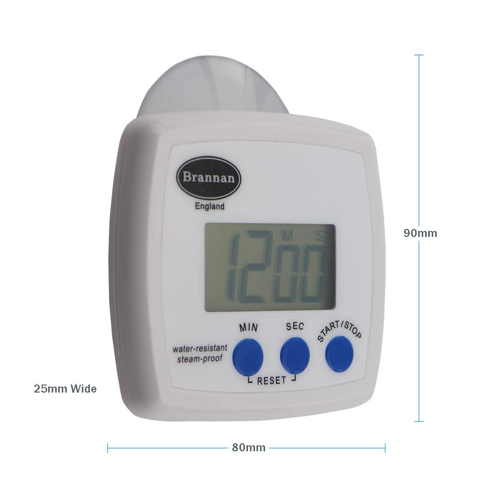 Waterproof Brannan Digital Timer - Countdown & Stopwatch for Kitchen, Gym, Classroom, and Outdoor Activities