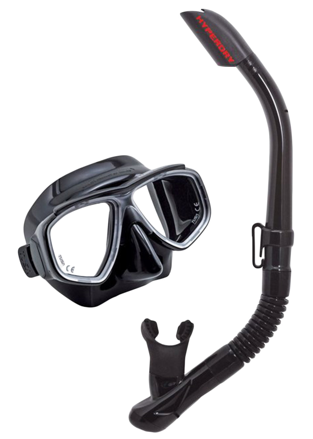 Tusa Splendive Adult Scuba Diving Mask & Snorkel Set - Comfortable Anti-Fog Snorkeling Gear for Ocean Swimming, Beach Vacations & Underwater Exploration