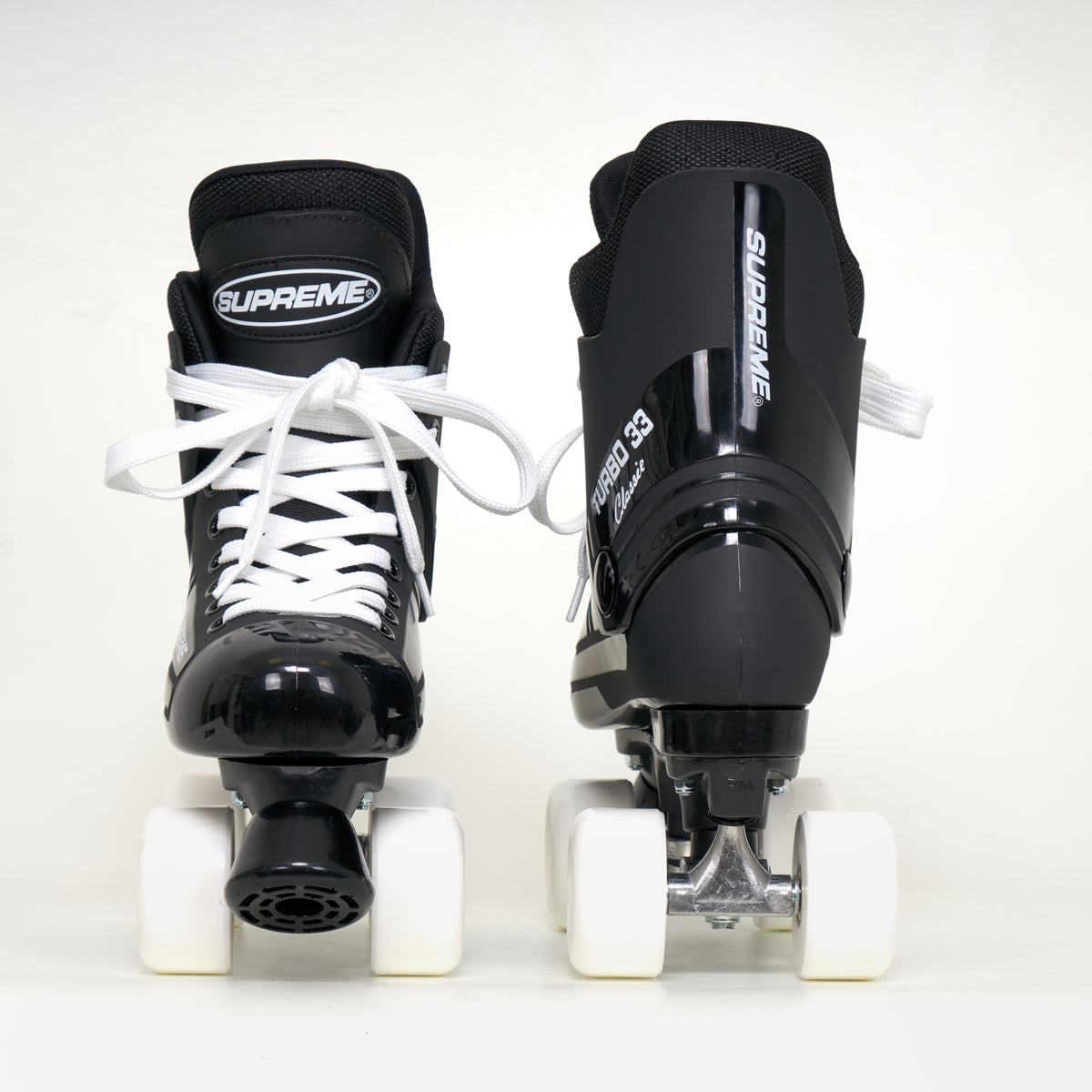 Supreme Turbo 33 Black Roller Skates with Sims Wheels - Multiple Color Options for Outdoor & Indoor Skating, Rink, Fitness & Fun