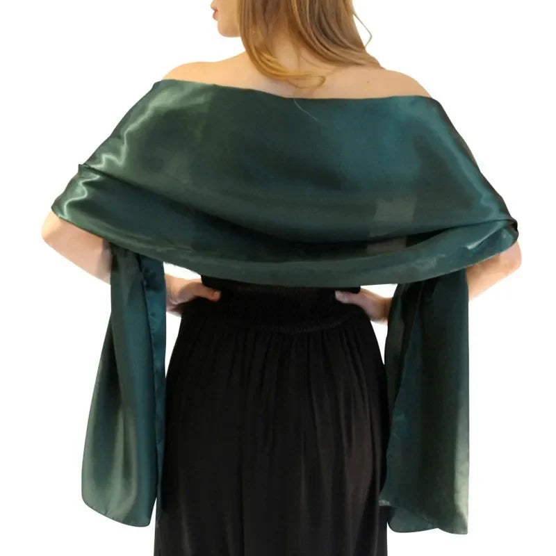 19 Colors Elegant Long Formal Wedding Shawl for Women - Soft Evening Bridal Wrap Scarf - Perfect for Weddings, Parties & Special Occasions
