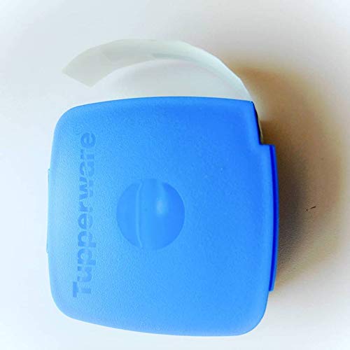 Blue Tupperware Freezer Labels & Dispenser - Reusable Food Storage Labels for Organizing Frozen Meals, Leftovers & Meal Prep