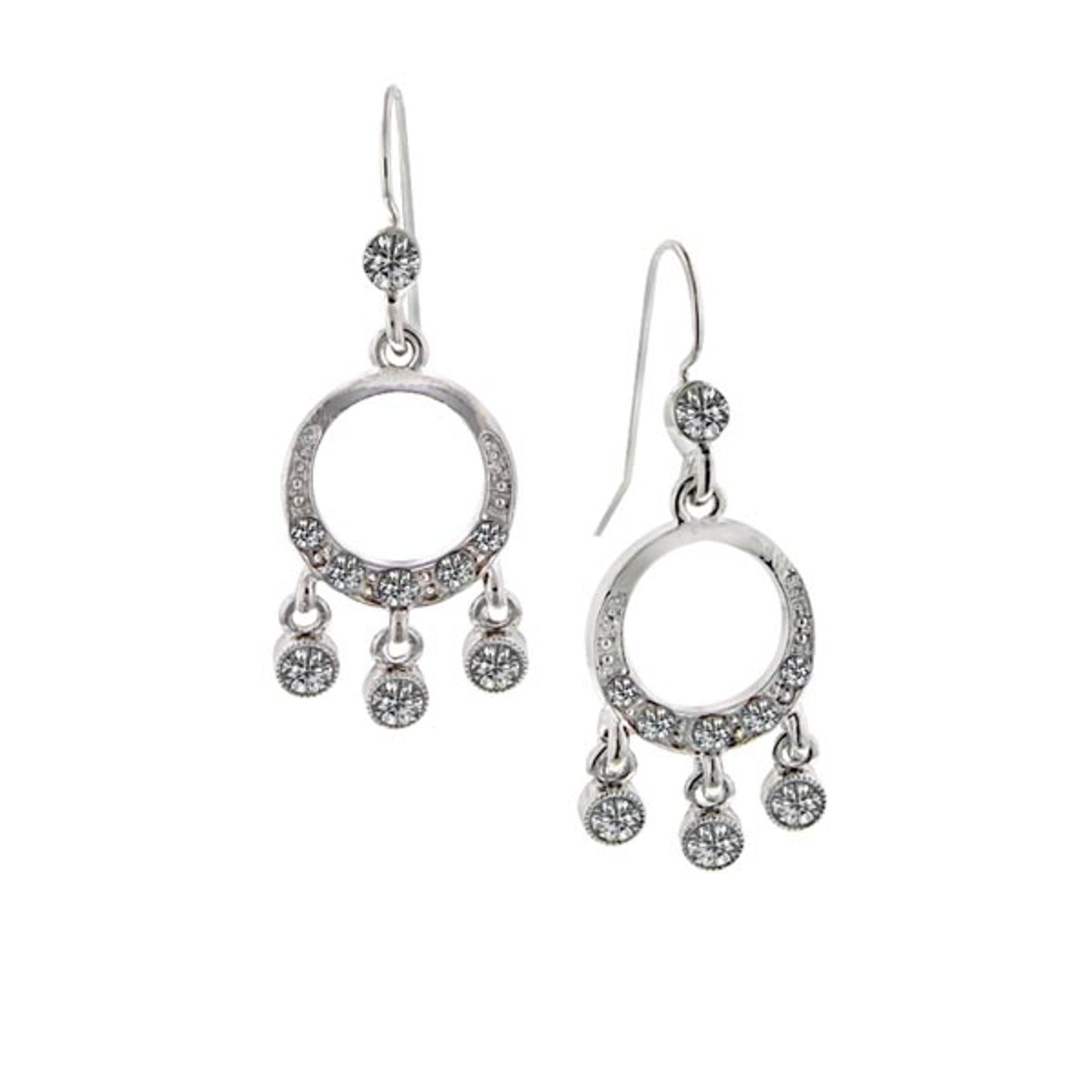 Silver Tone And Crystal Clear