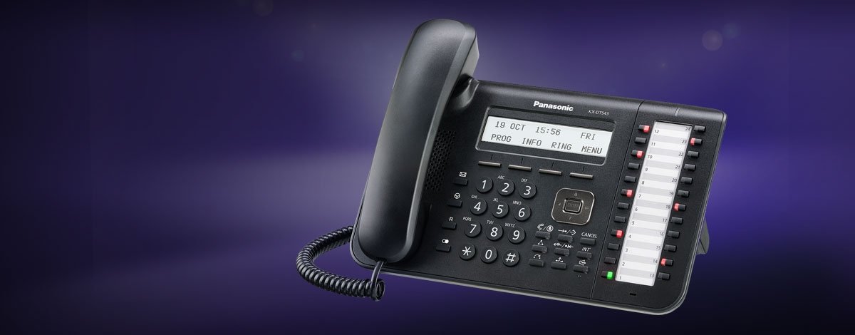 Panasonic KX-DT543-W Corded Office Phone with Caller ID - White | Business Landline Telephone for Home & Office Use | Ideal for Reception Desks, Conference Rooms & Workstations